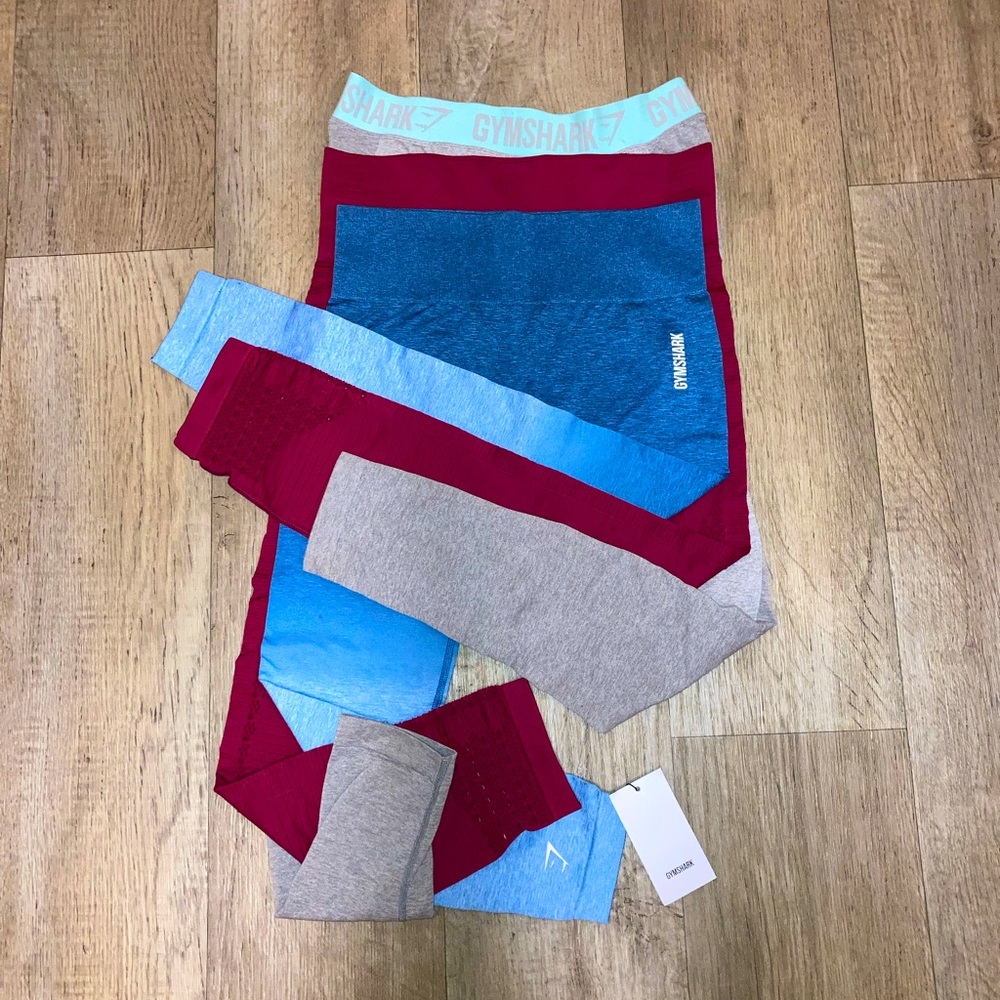 3 pairs of large seamless adapt Gymshark leggings NWT & good condition
